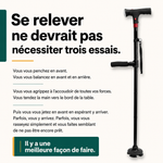 Canne d'appui relève-facile Vivélan
