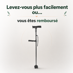 Canne d'appui relève-facile Vivélan