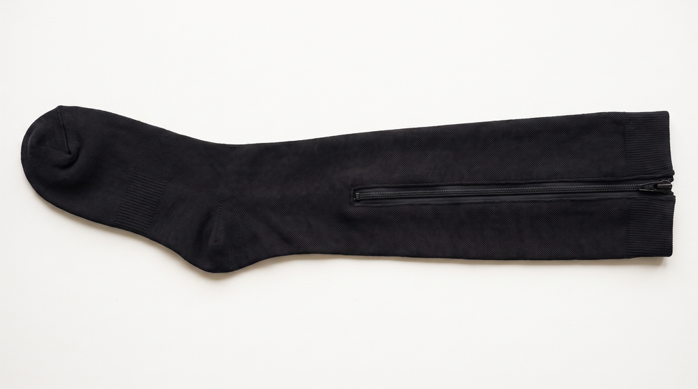 Chaussette de compression à plat