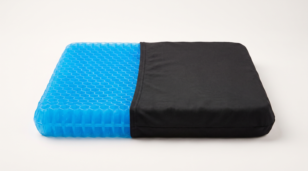Coussin gel : les deux couches visibles